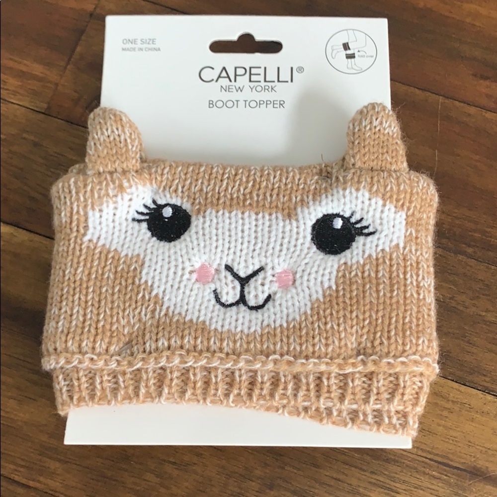 Llama boot topper🖤